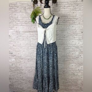 Patrons of Peace Teal Smocked Waist Paisley Maxi Dress